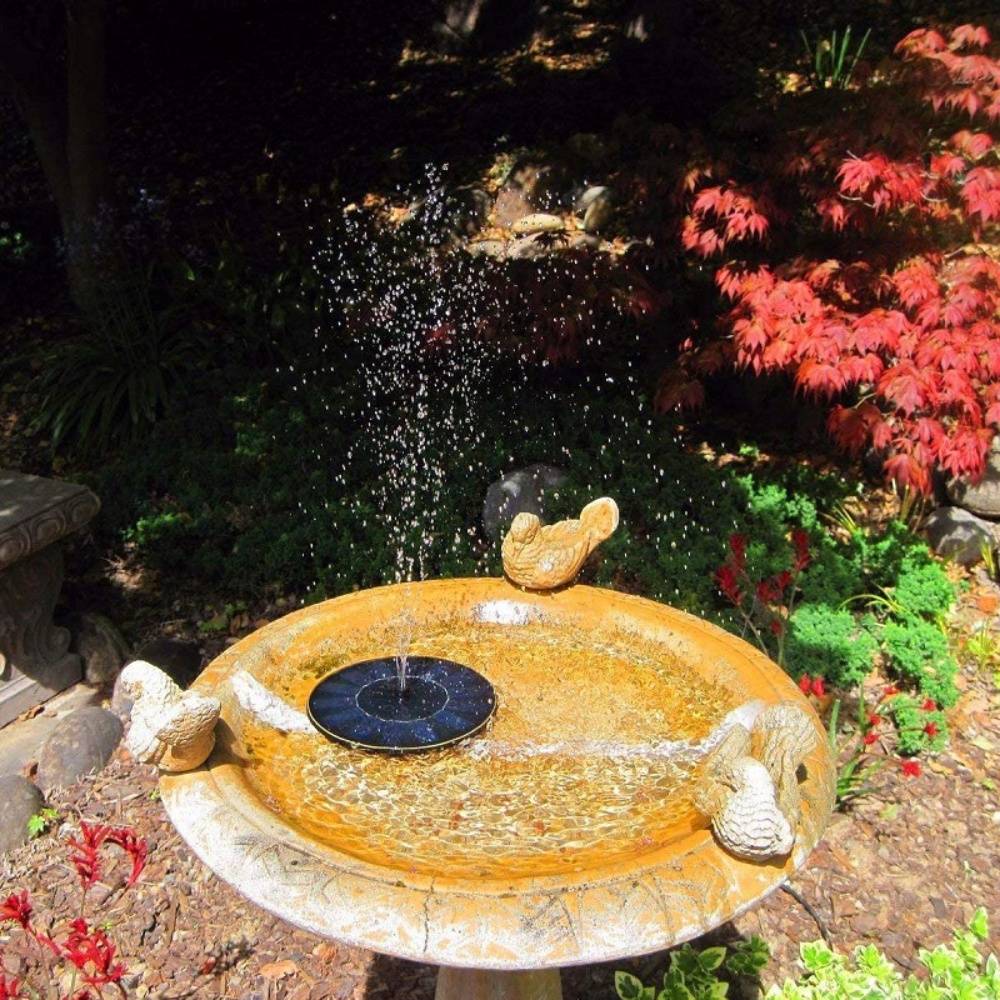 Fontaine de jardin solaire d'extérieur de 13 cm - MCBOSON - Image 5