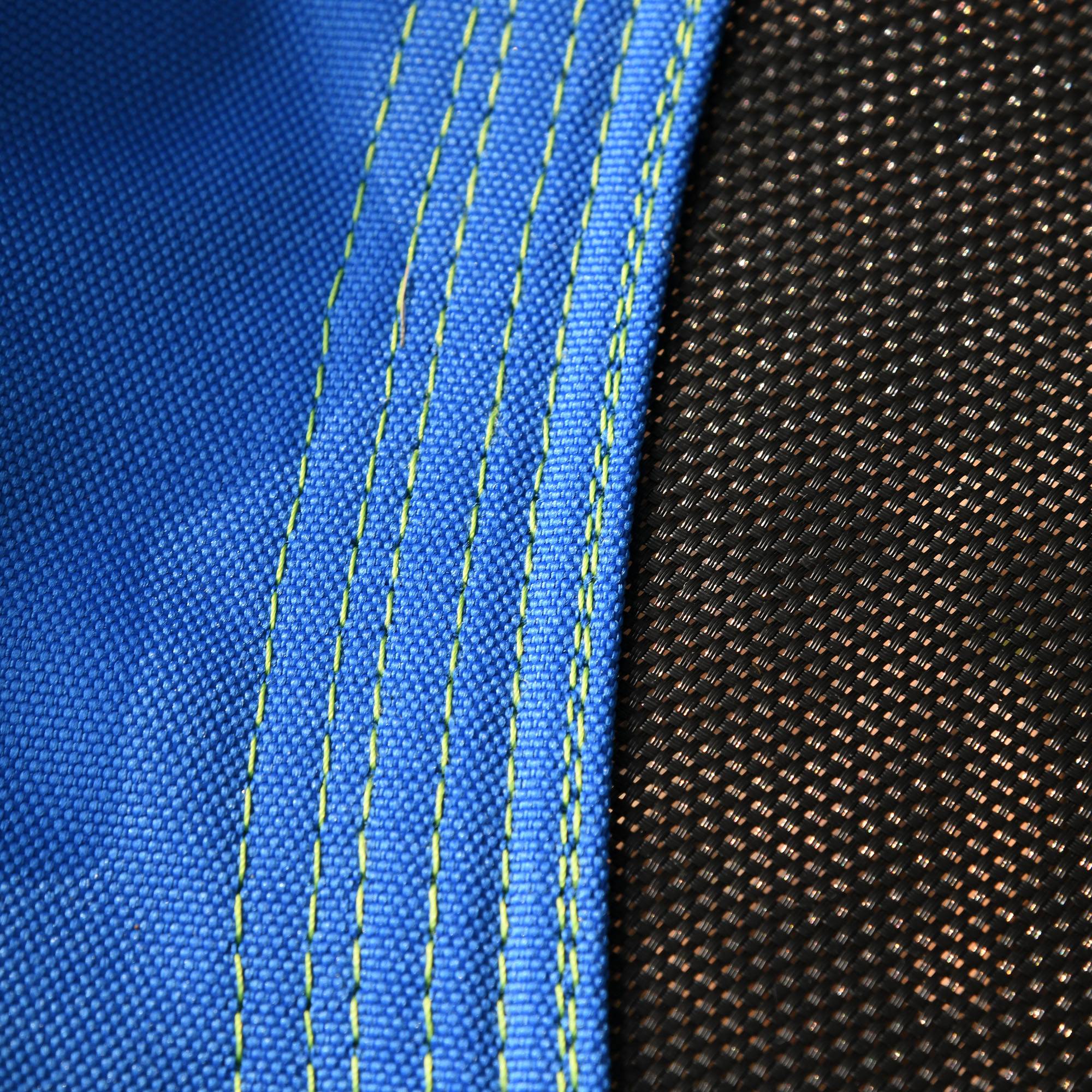 Balançoire nid multicolore Ø100 cm hauteur ajustable 120–180 cm cordes fanions charge 80kg toute la famille - Image 10