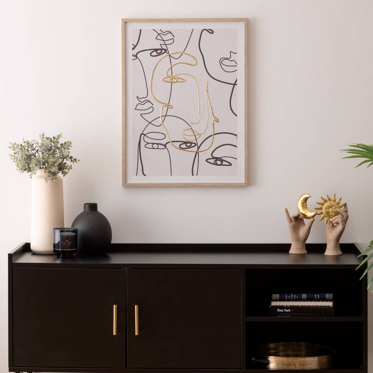 Atmosphera - Tableau Toile murale imprimée et encadrée Visage 45 x 60 cm - Image 5