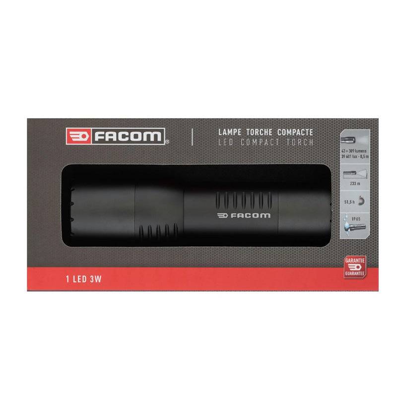 Lampe torche Compacte 3 watts LED 309 lumens rechargeable | 779.CBTPB - Facom