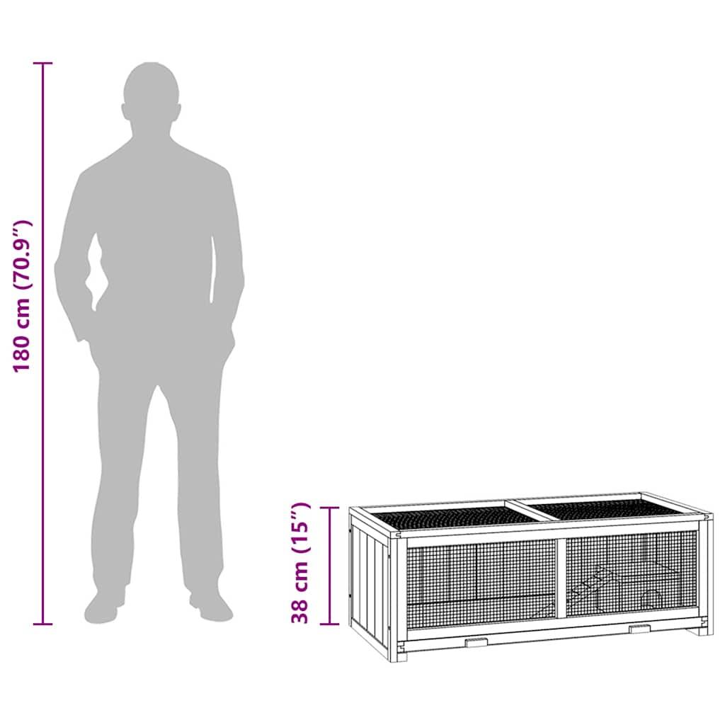 Grande cage à hamster en bois 104 cm avec plateau de nettoyage – ComfortXL Outdoor Living - Image 10