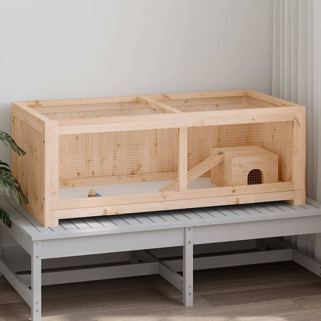 Grande cage à hamster en bois 104 cm avec plateau de nettoyage – ComfortXL Outdoor Living - Image 2