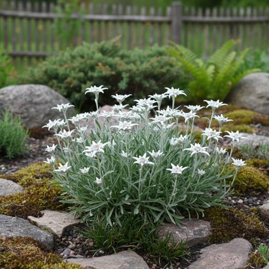 Edelweiss des Alpes à fleurs Blanche/ - feuillage Persistant - Godet - 5/20 cm