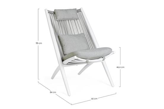 Autre - Chiliennes de jardin lounge design en métal (lot de 2) - BELLE ILE - Image 9