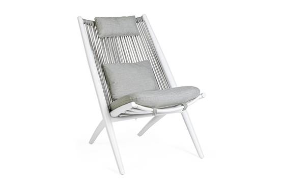 Autre - Chiliennes de jardin lounge design en métal (lot de 2) - BELLE ILE - Image 4