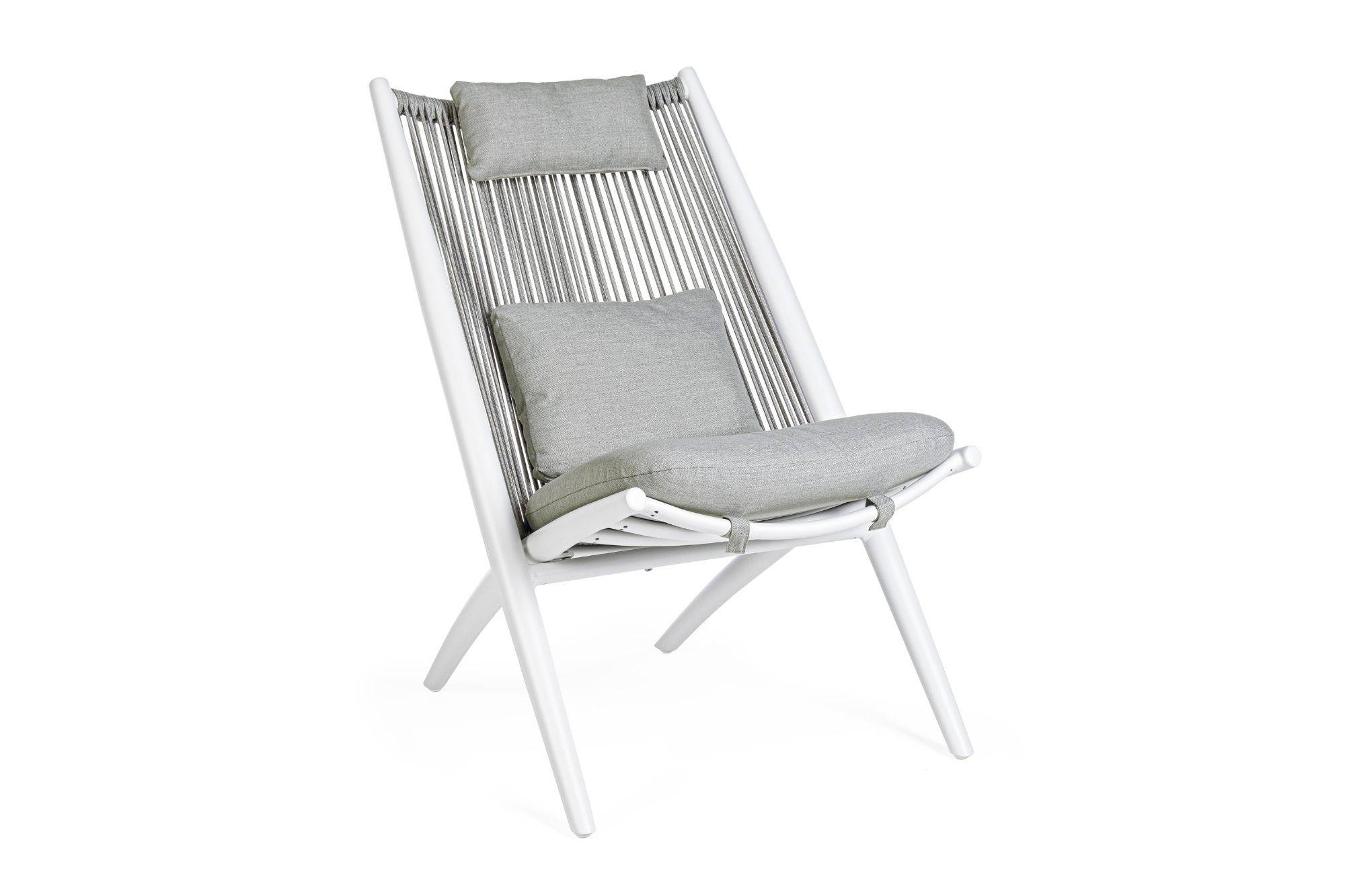 Autre - Chiliennes de jardin lounge design en métal (lot de 2) - BELLE ILE - Image 4