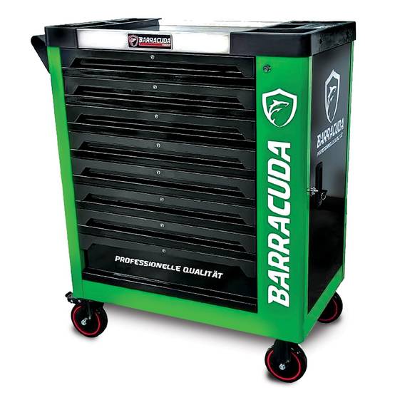 Servante d'atelier complète Barracuda Tools Rock PRO+ 8 tiroirs 7 outillés - 4 roues, 2 freins - Chariot MECANICIEN, GARAGISTE - Image 2