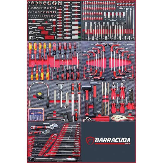 Servante d'atelier complète Barracuda Tools Rock PRO+ 8 tiroirs 7 outillés - 4 roues, 2 freins - Chariot MECANICIEN, GARAGISTE - Image 3