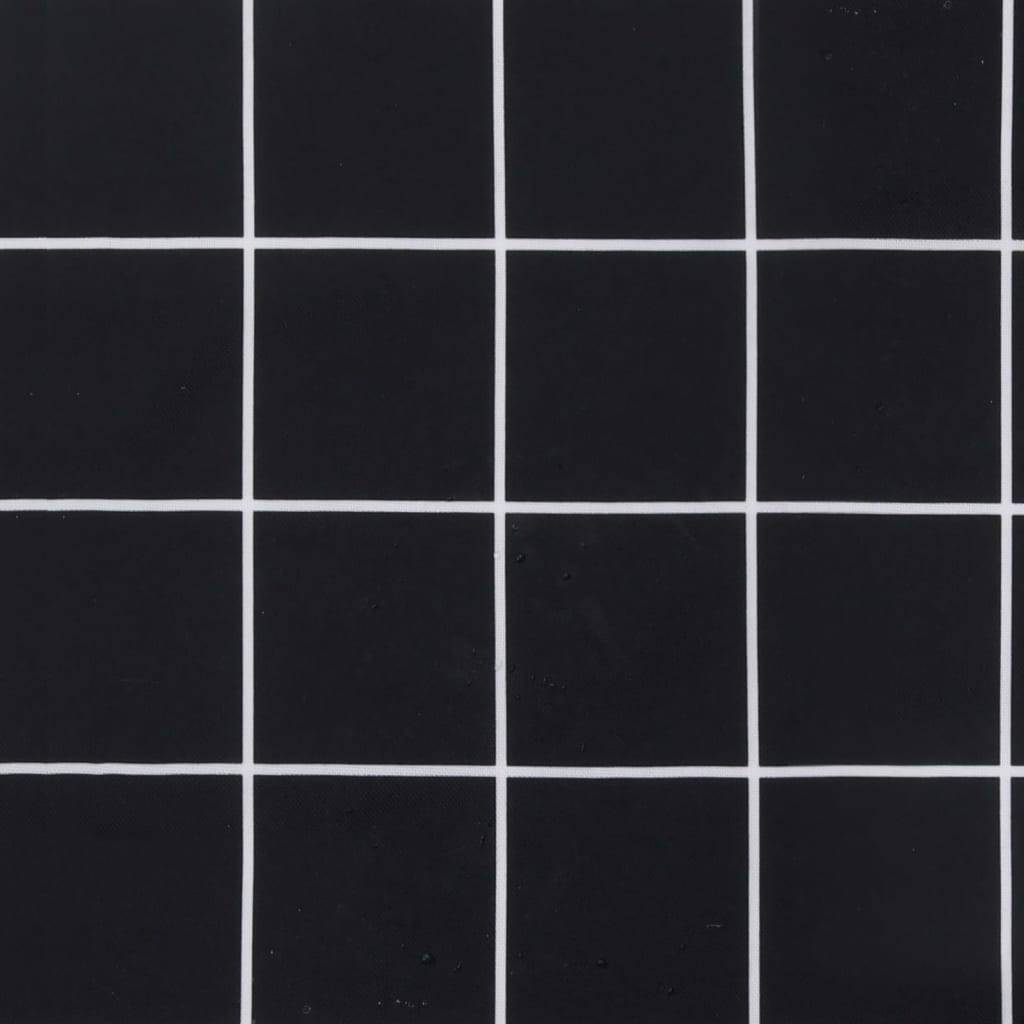 PANGIVO - Coussins de chaise à dossier bas polyester noir à carreaux 100 x 50 x 4 cm - PANGIVO - Image 9