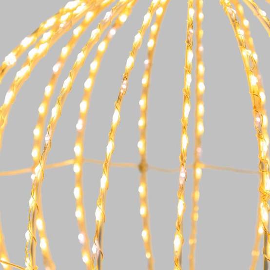Sphère lumineuse 3D Ø30cm Métal Pro 520 Micro LED Flash Diamond Lotti - Image 4