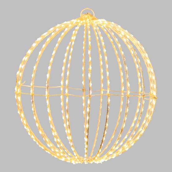 Sphère lumineuse 3D Ø30cm Métal Pro 520 Micro LED Flash Diamond Lotti - Image 1