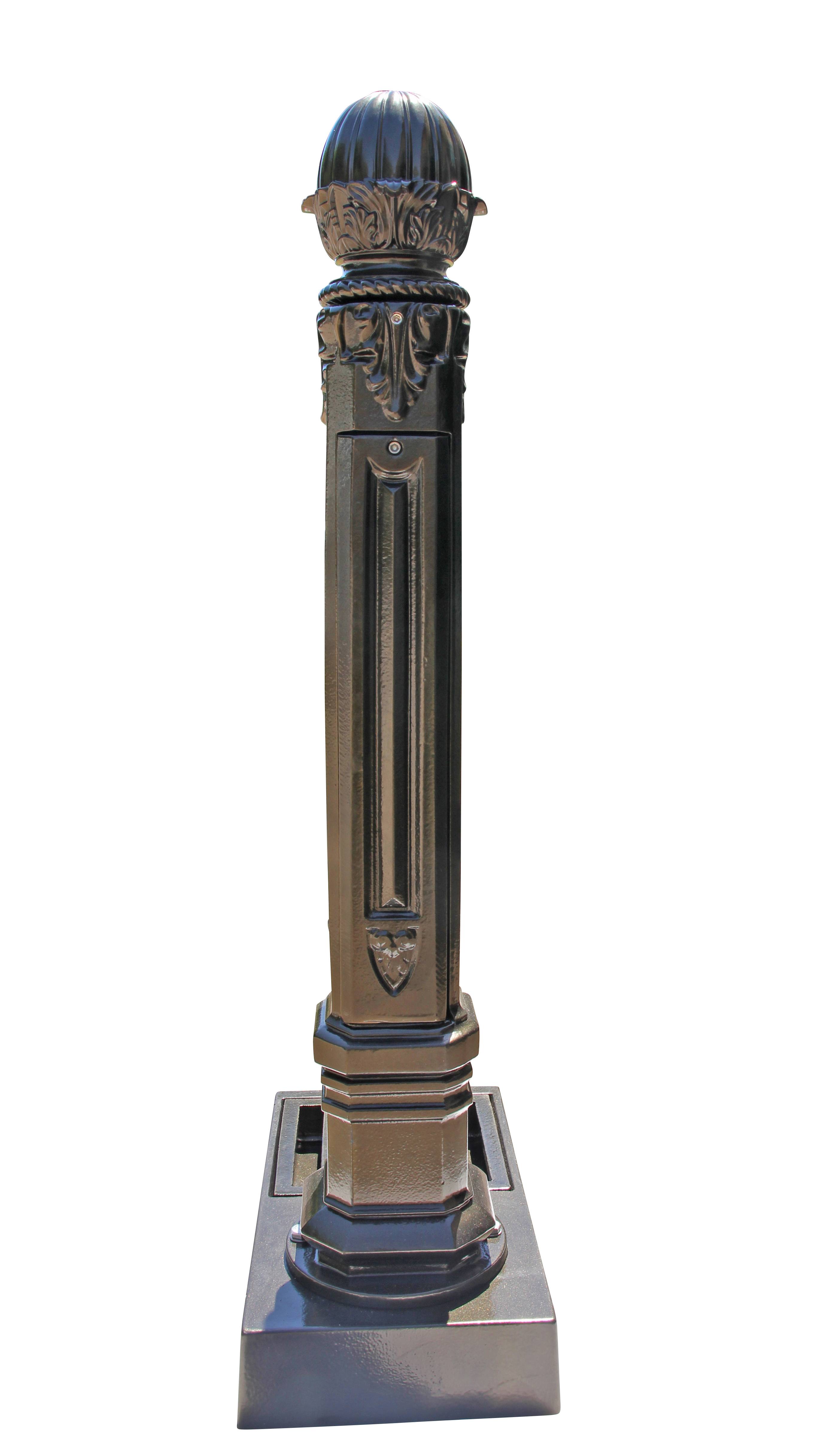 Fontaine borne griffon avec vasque vieux bronze avec robinet colvert Dommartin H. 110cm X L. 51cm - Image 4