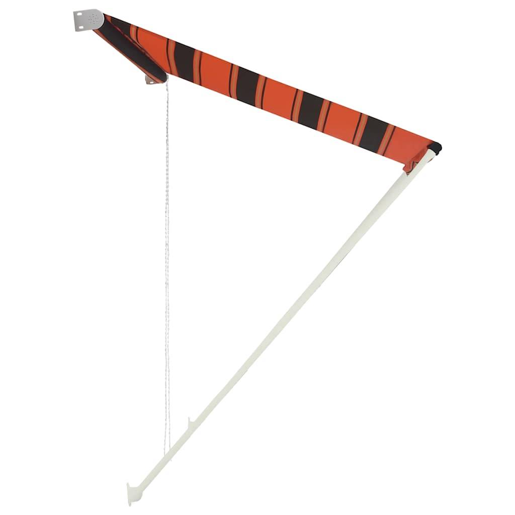 Store banne | Auvent rétractable 100x150 cm Orange et marron Maison Chic - Image 4