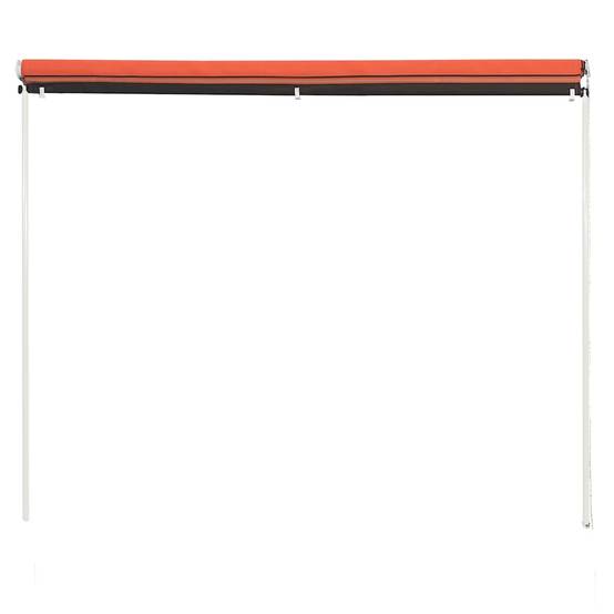 Store banne | Auvent rétractable 100x150 cm Orange et marron Maison Chic - Image 3