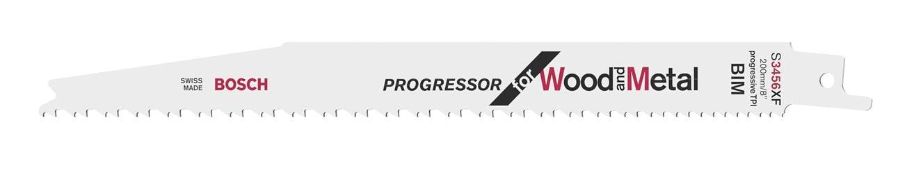 Bosch - Lames de scie sabre S 3456 XF Progressor for Wood and Metal pack de 25 - BOSCH - 2608657938 - Image 1