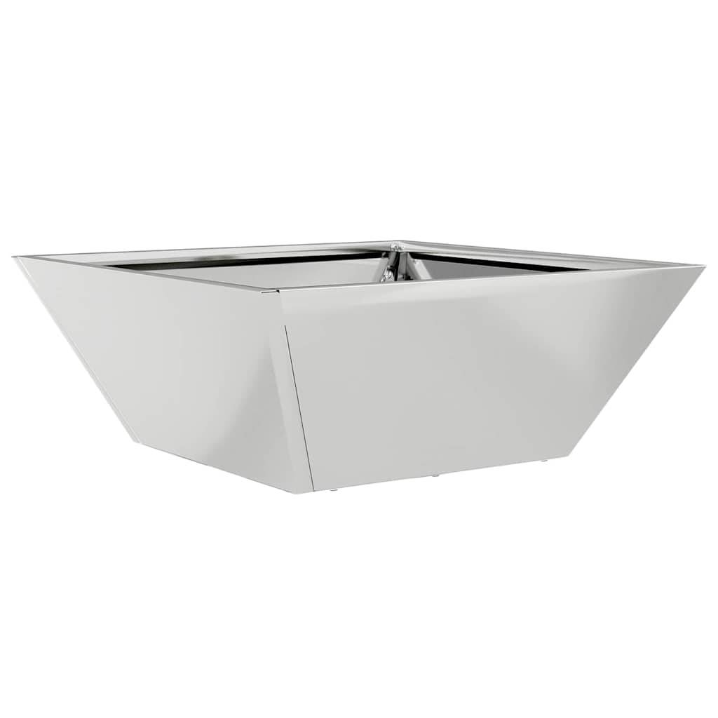 Maison Chic - Cache-pot | Bac à fleurs de jardin Argent 40 x 40 x 15 cm Acier galvanisé - Image 1