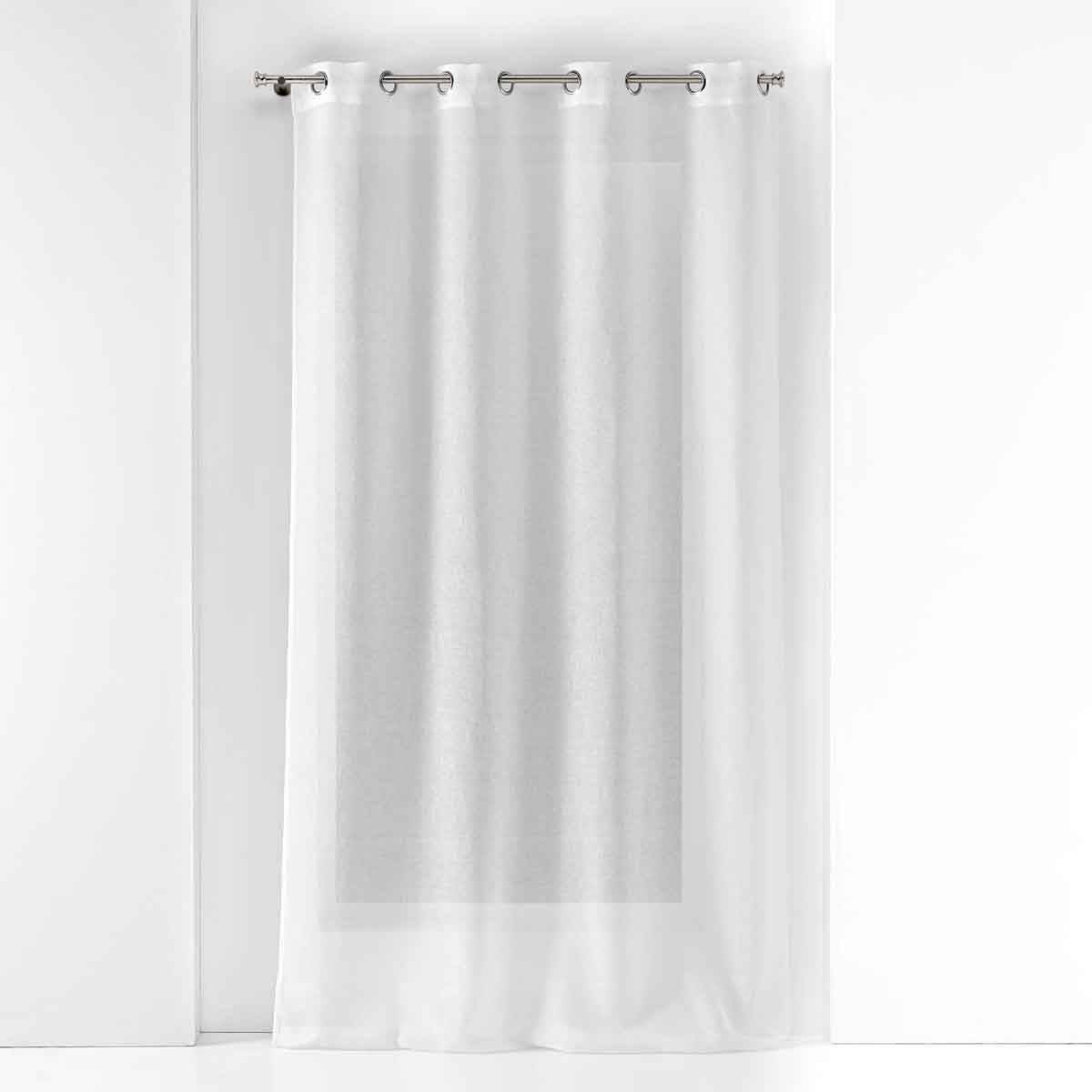 Rideau Voilage à Œillets "Malina" 140x240cm Blanc - Image 1