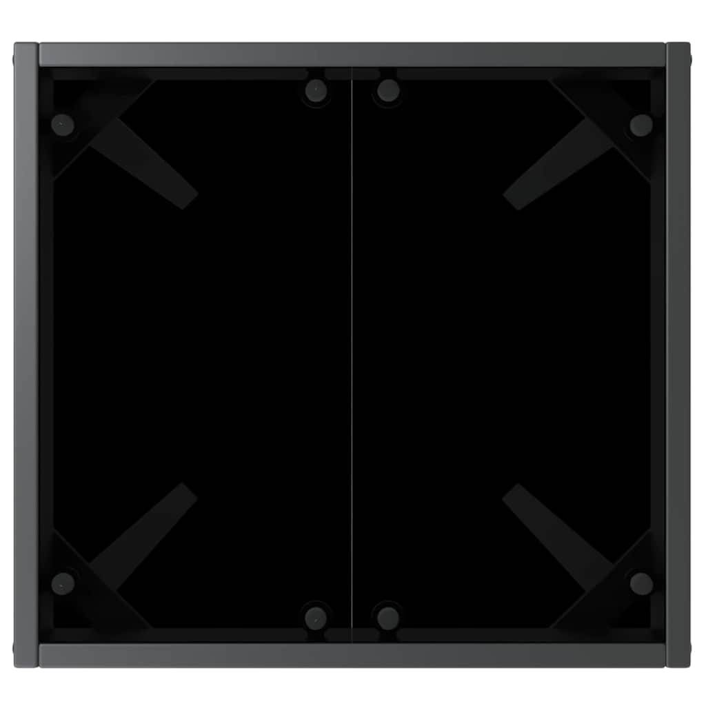 Transat polyrotin Noir avec Table 40 x 40 x 40,5 cm 197 x 70 x 82 cm - PANGIVO - Image 7