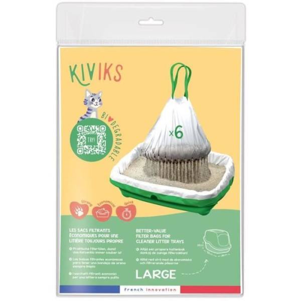 Sacs a litiere filtrants - KIVIKS - Large - Image 1