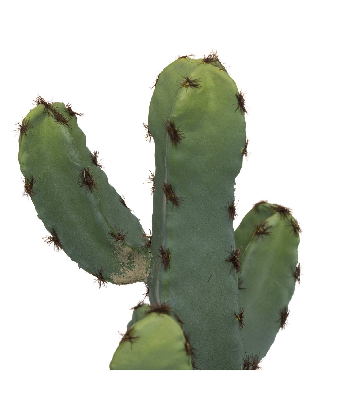 Plante artificielle Cactus en Pot Céramique H 24 cm - Image 2