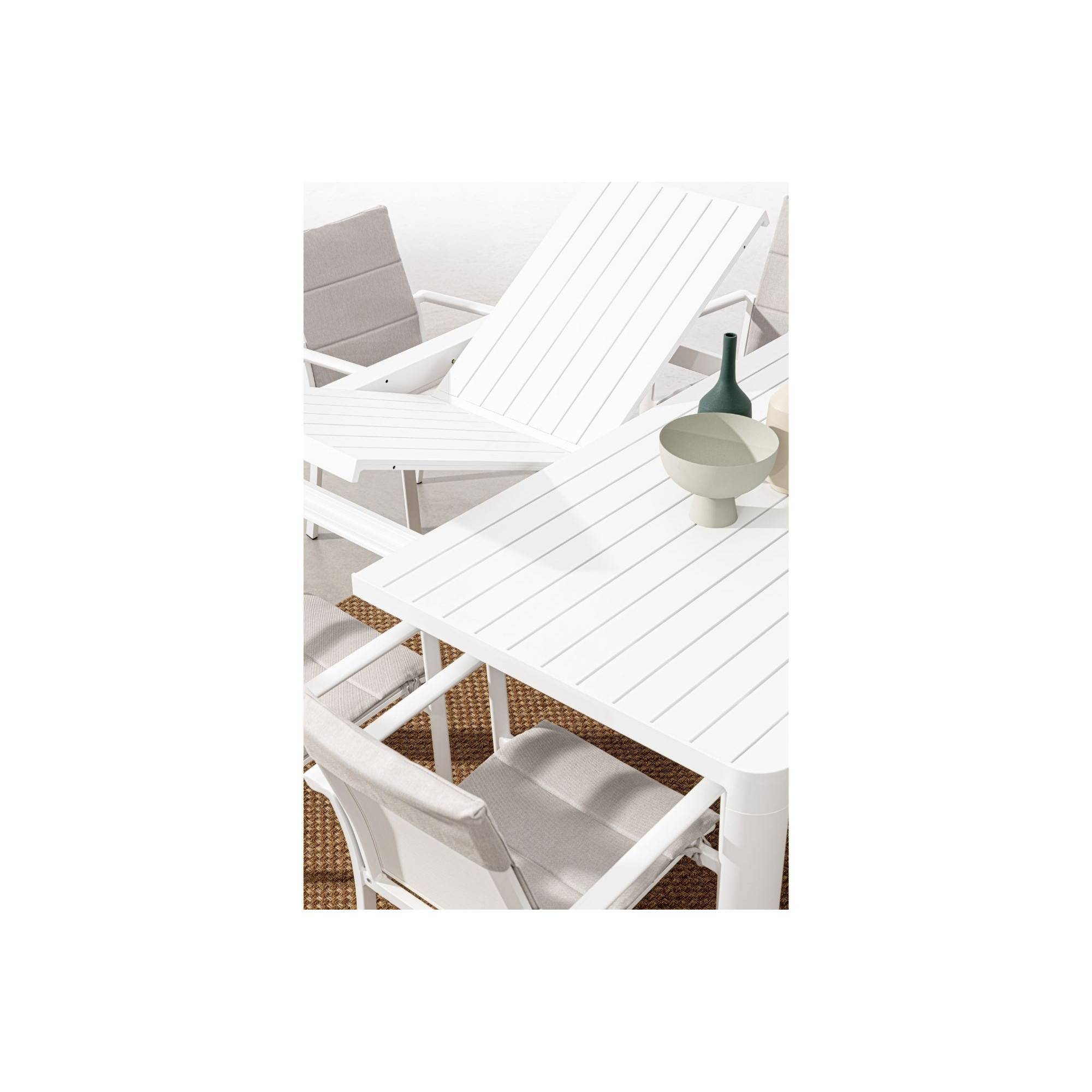 Autre - Table de jardin carrée extensible en métal L97/149 6/8 personnes - AVIGNON - Image 3