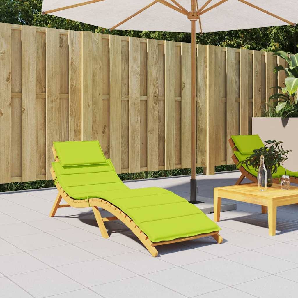 ComfortXL - Coussin Bain de Soleil Tissu Oxford Imperméable et Rembourré pour Transat Jardin Vert Vif 186x58cm – ComfortXL Outdoor Living - Image 1