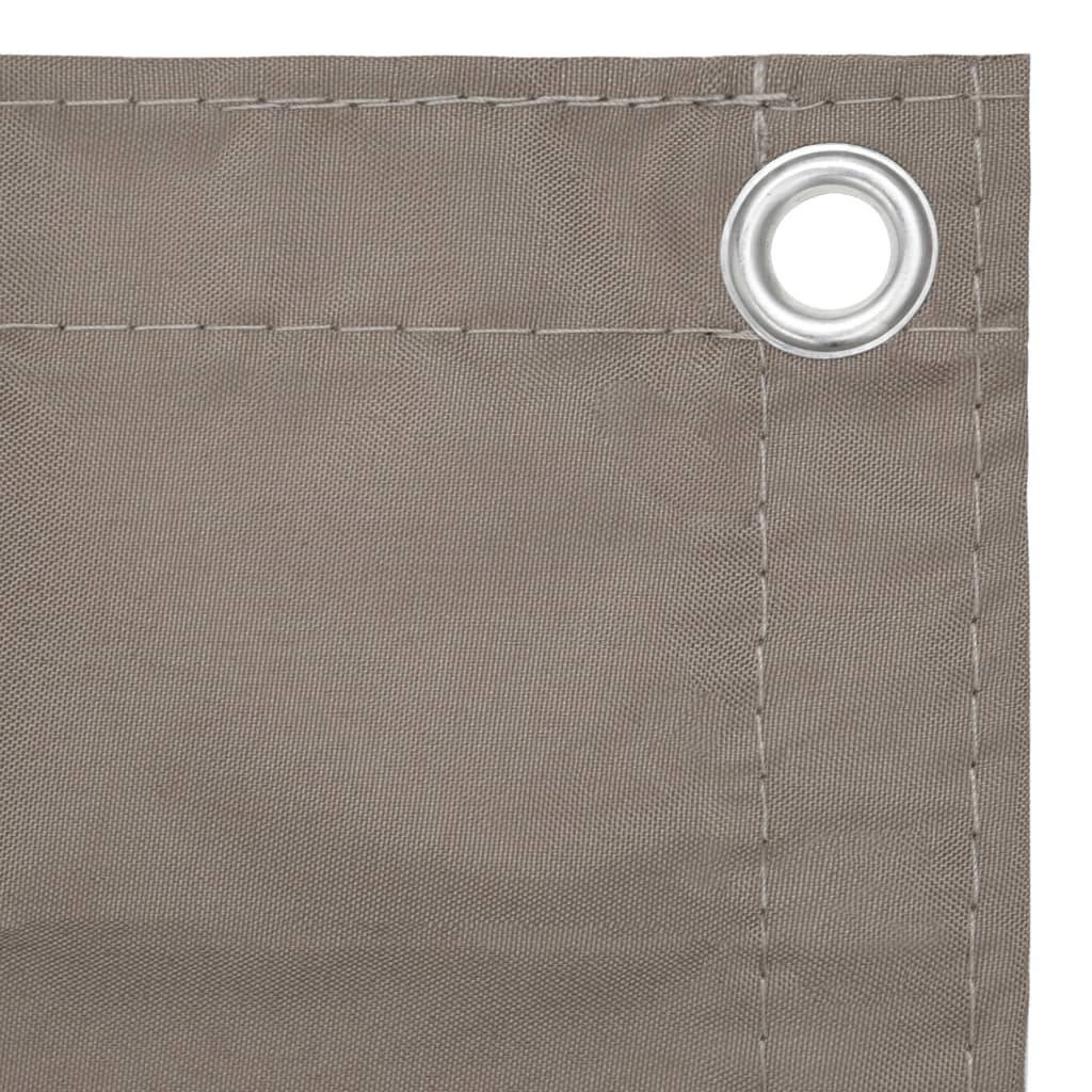 Helloshop26 - Écran de balcon brise pare vue protection confidentialité 90 x 400 cm tissu oxford taupe - Image 3