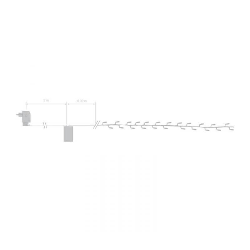 Lotti - Guirlande lumineuse led bleue 16 mètres câble vert Lotti - Image 2