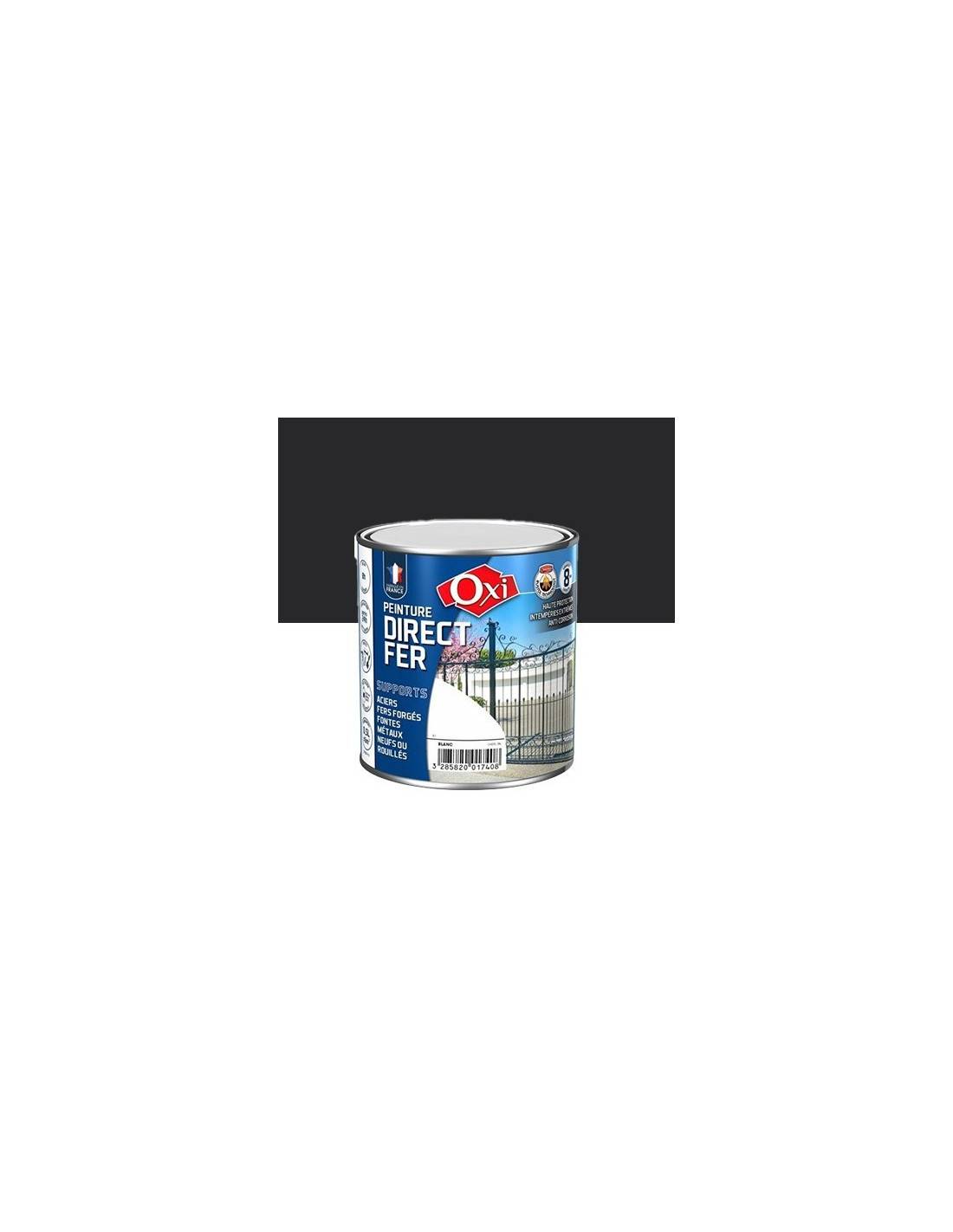 Oxi - Peinture Oxi Direct Fer Noir Mat 0.5l Antirouille, Décorative Et Protectrice Pour Fer - Oxi - Image 2