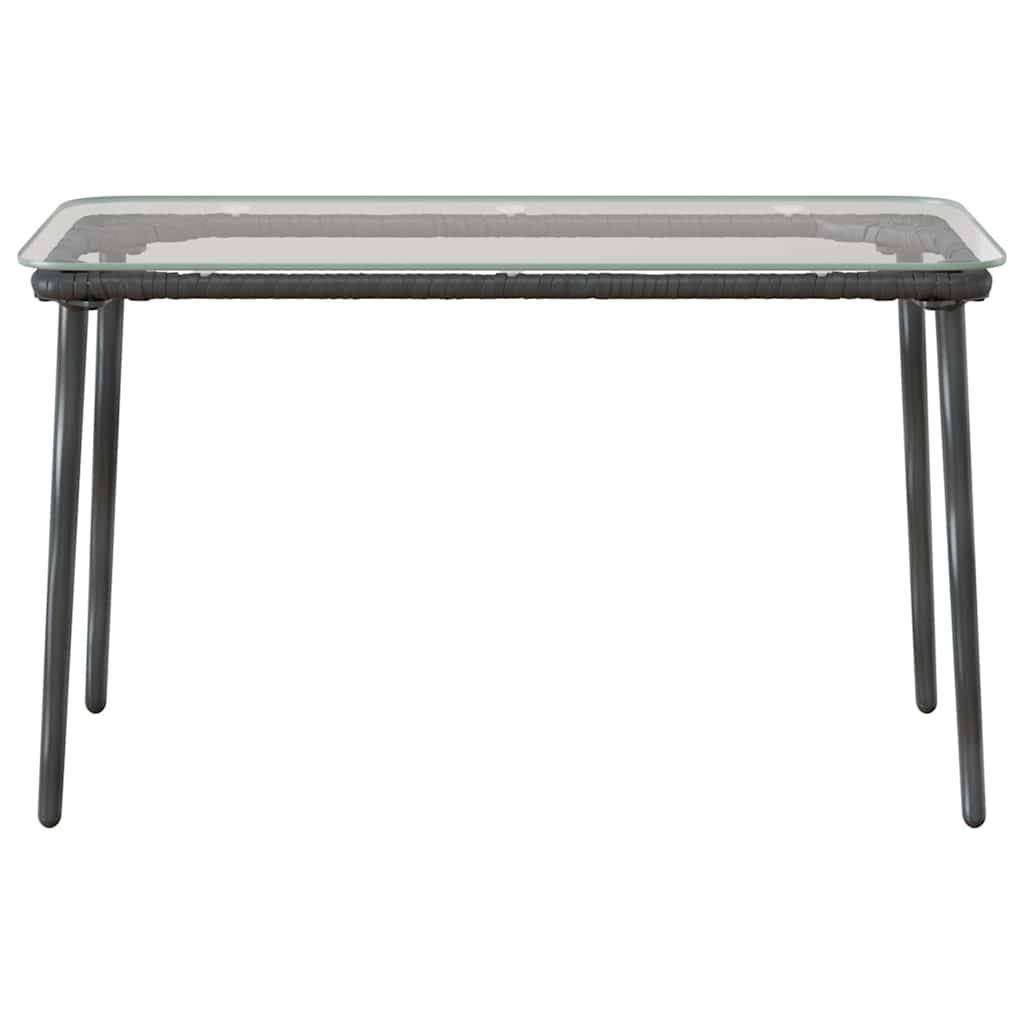 PANGIVO - Table de jardin Noir 80 x 40 x 45 cm Polyrotin - PANGIVO - Image 4