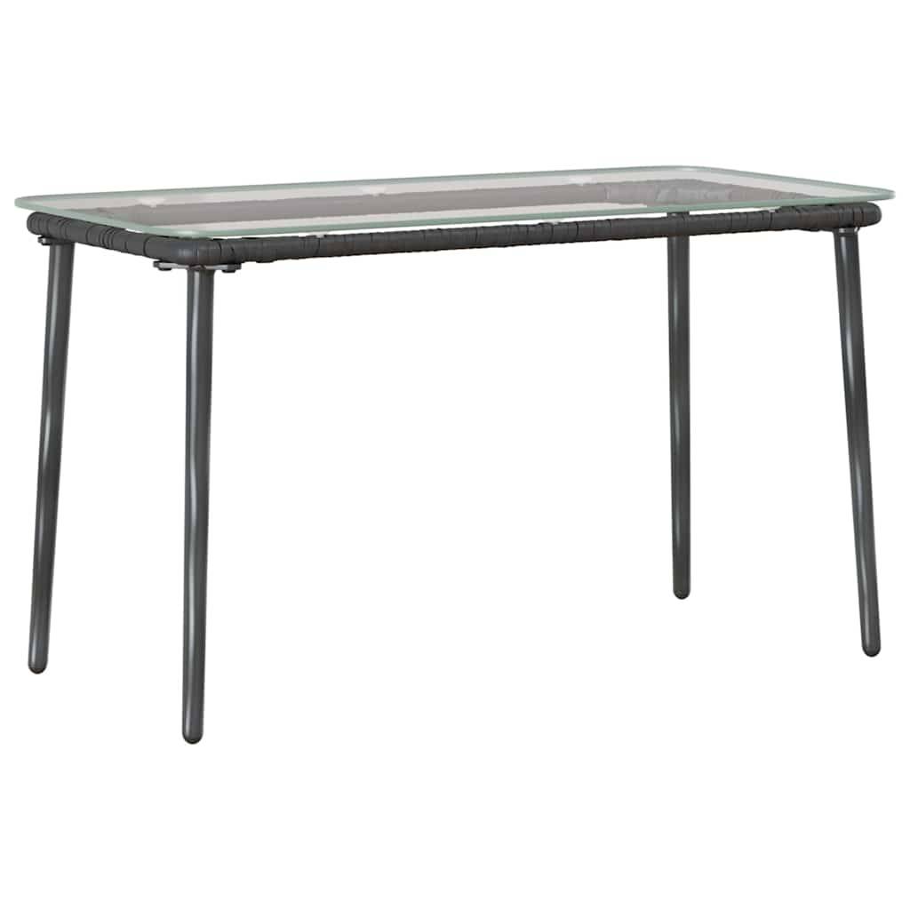 PANGIVO - Table de jardin Noir 80 x 40 x 45 cm Polyrotin - PANGIVO - Image 6