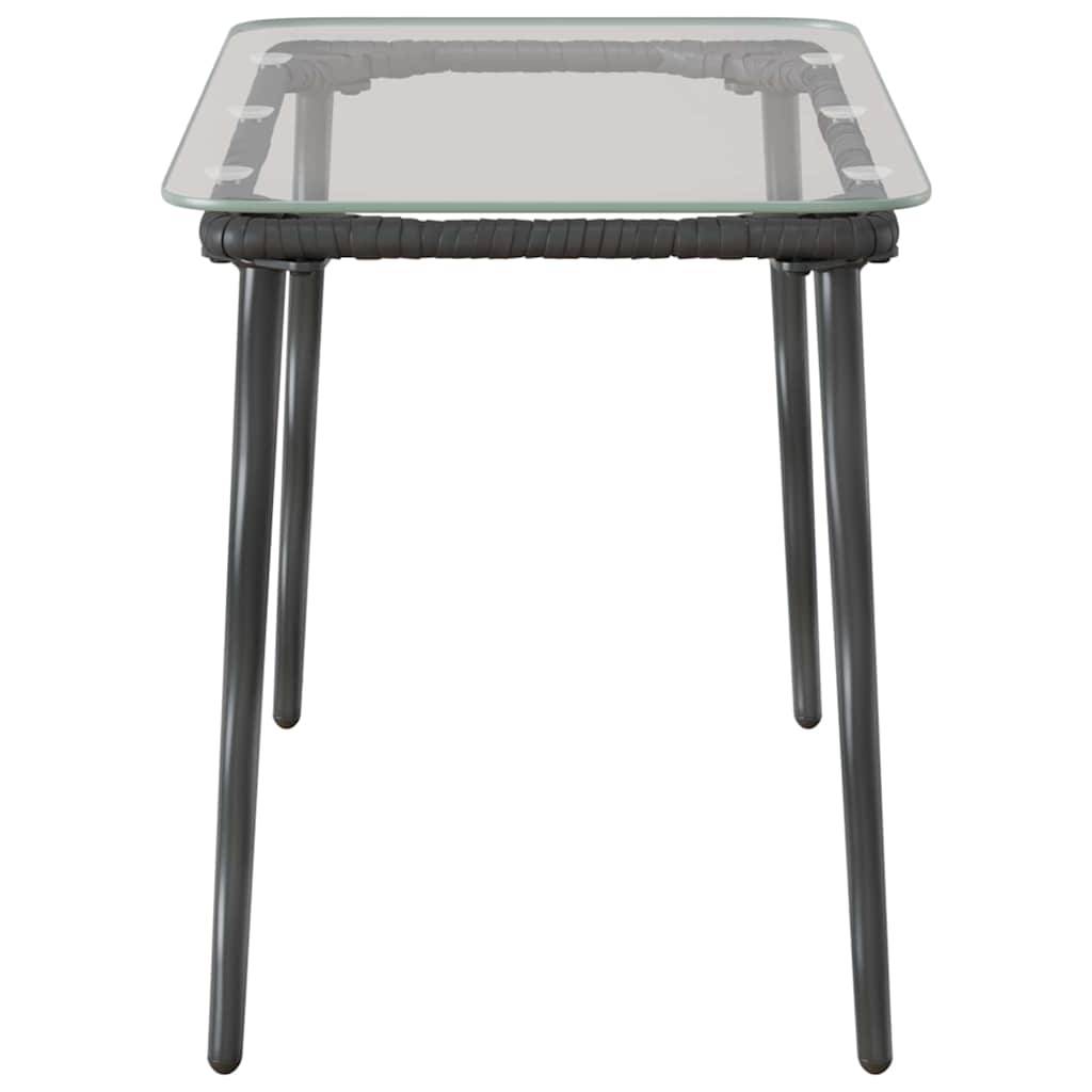 PANGIVO - Table de jardin Noir 80 x 40 x 45 cm Polyrotin - PANGIVO - Image 5