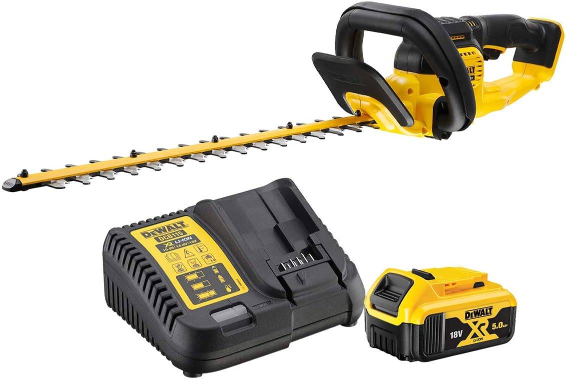 Dewalt - Taille haies 55 cm XR 18V - 1 batterie 5Ah + 1 Chargeur - DEWALT - DCMHT563P1-QW