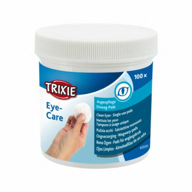 Trixie - Compresses de nettoyage pour yeux du chien et du chat Trixie - Boîte de 100 compresses