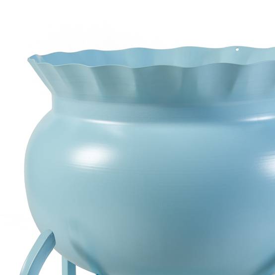 Porte-plantes style intemportel support 60 x 27 x 27 cm bleu clair - Image 3