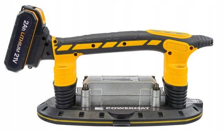 Ventouse Vibrante Pour Pose De Carrelage Powermat - Niveleur Avec Vibrateur, 2x Batteries 21V