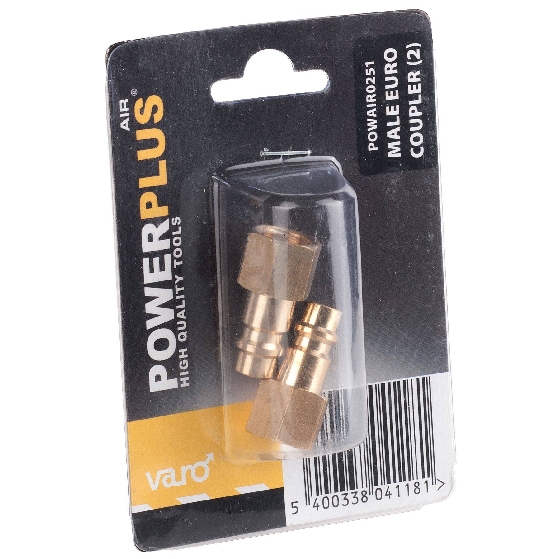Raccord pneumatique mâle auto-vis  pour compresseur  lot de 2
