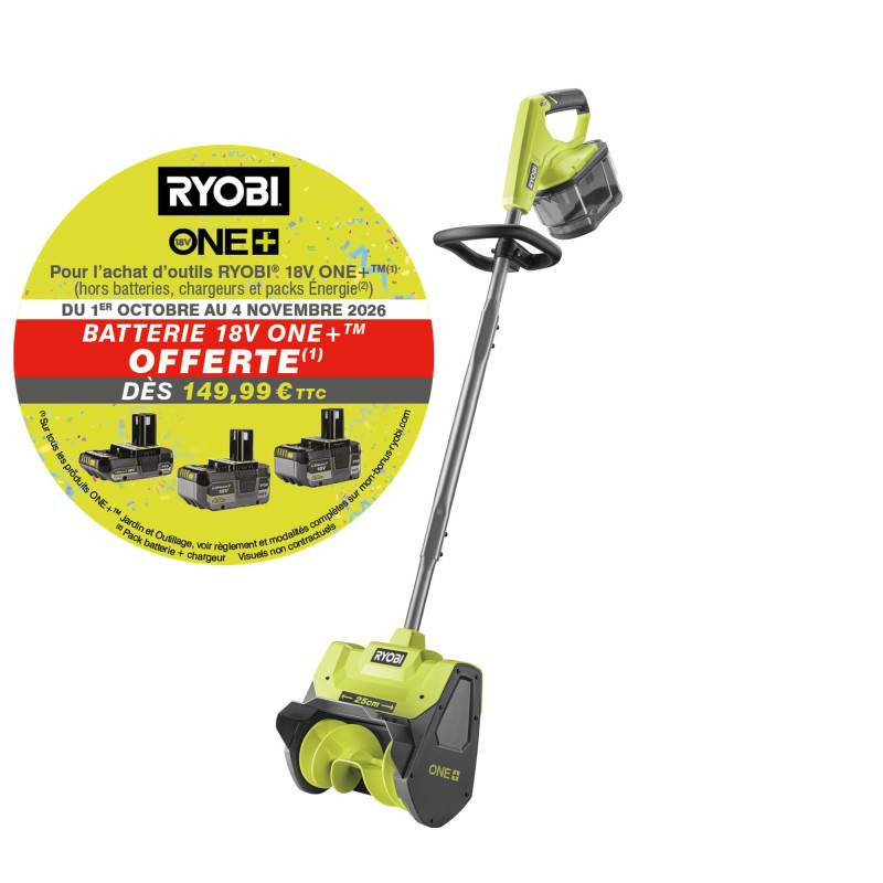 Ryobi - Fraise à neige RYOBI 18V One+ - 25 cm - Sans batterie ni chargeur - RY18ST25A-0 - Image 2