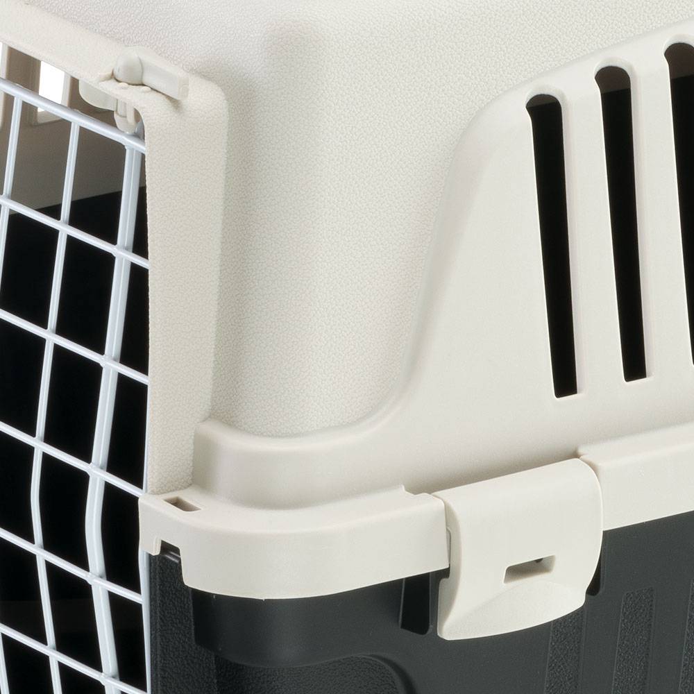 Ferplast - Ferplast Caisse de Transport Chat, Cage de Transport pour Chiens Petits et Chats jusqu'à 5 Kg, Porte en Fer Plastifié, Fentes d'Aération, 32,5 x 48 x - Image 5