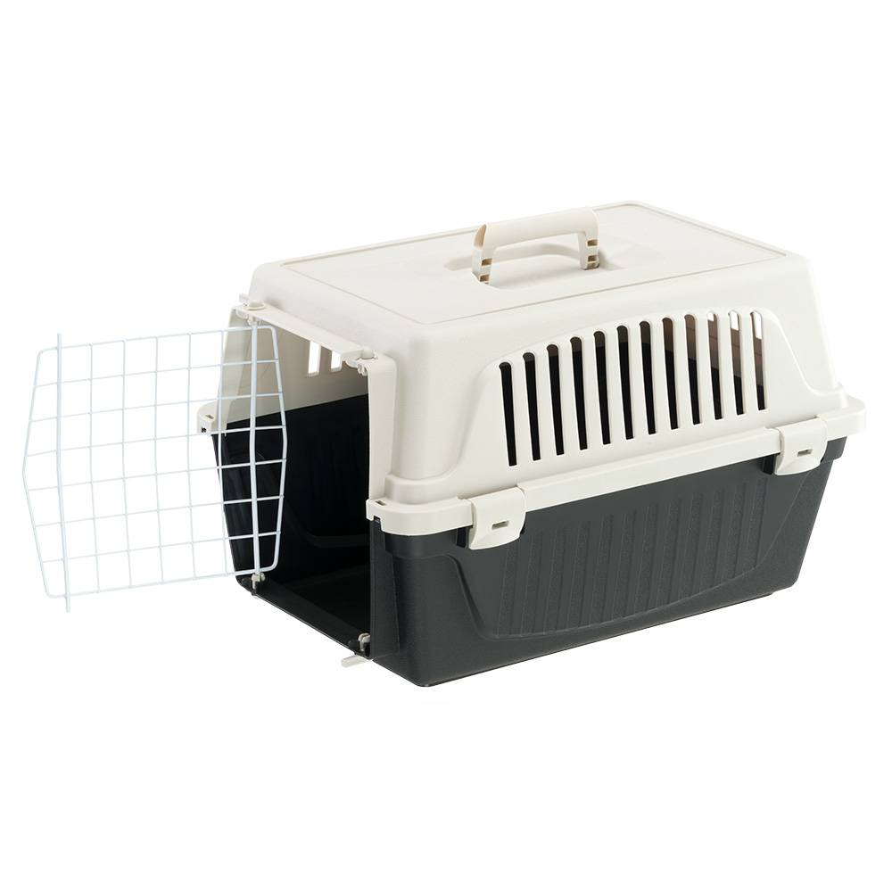 Ferplast - Ferplast Caisse de Transport Chat, Cage de Transport pour Chiens Petits et Chats jusqu'à 5 Kg, Porte en Fer Plastifié, Fentes d'Aération, 32,5 x 48 x - Image 4