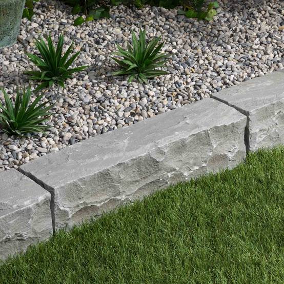 Bordure de jardin Grès Kandla Gris 50x12x12 cm (à l'unité) - RO'MA NATURE - Image 1
