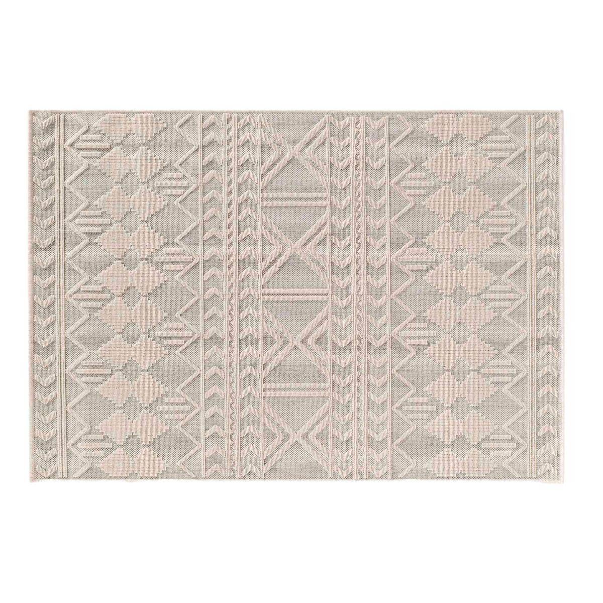 Tapis Déco Tissé "Valam" 120x170cm Naturel - Image 1