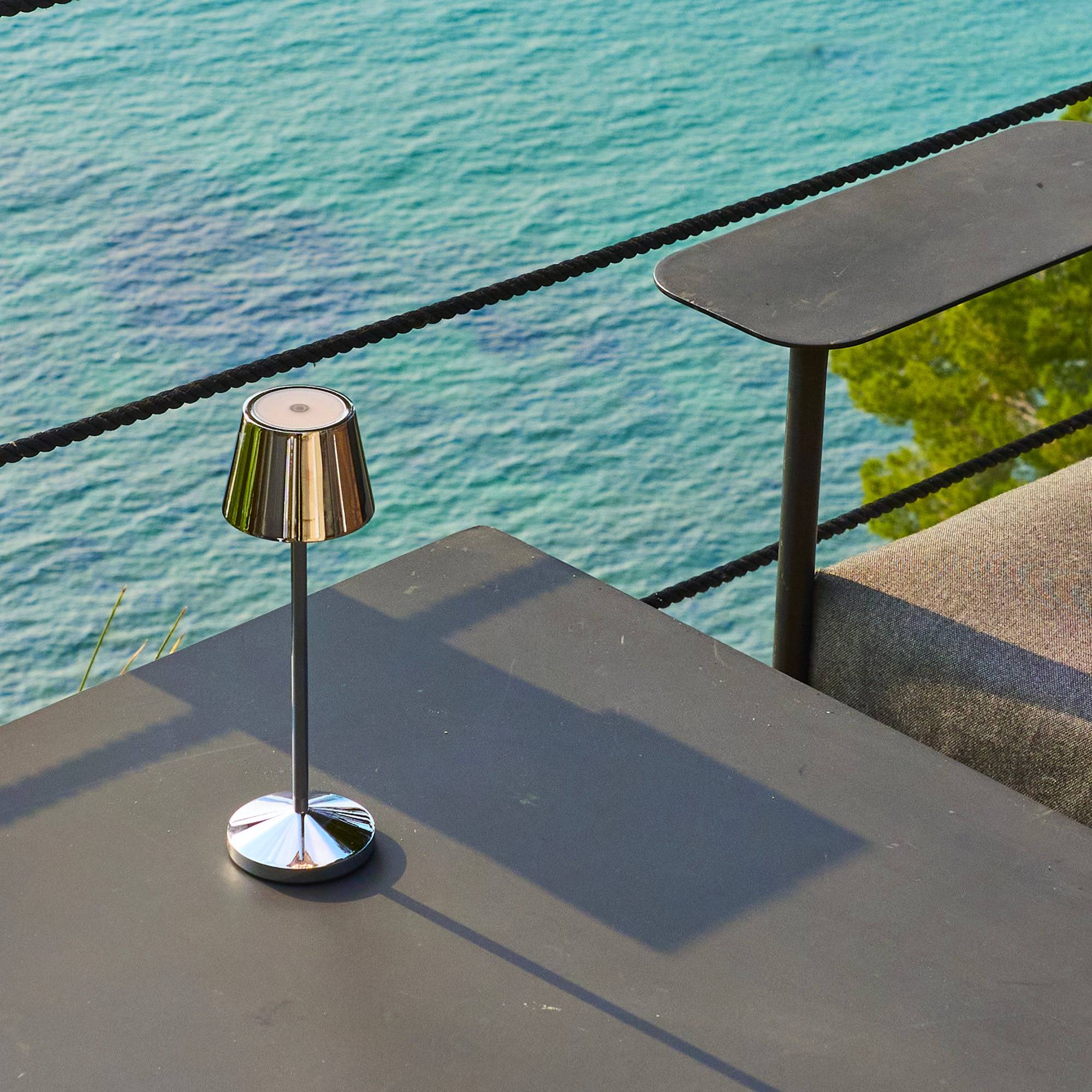 Lumisky - Lampe de table sans fil EMILY Argent H25cm - Image 3