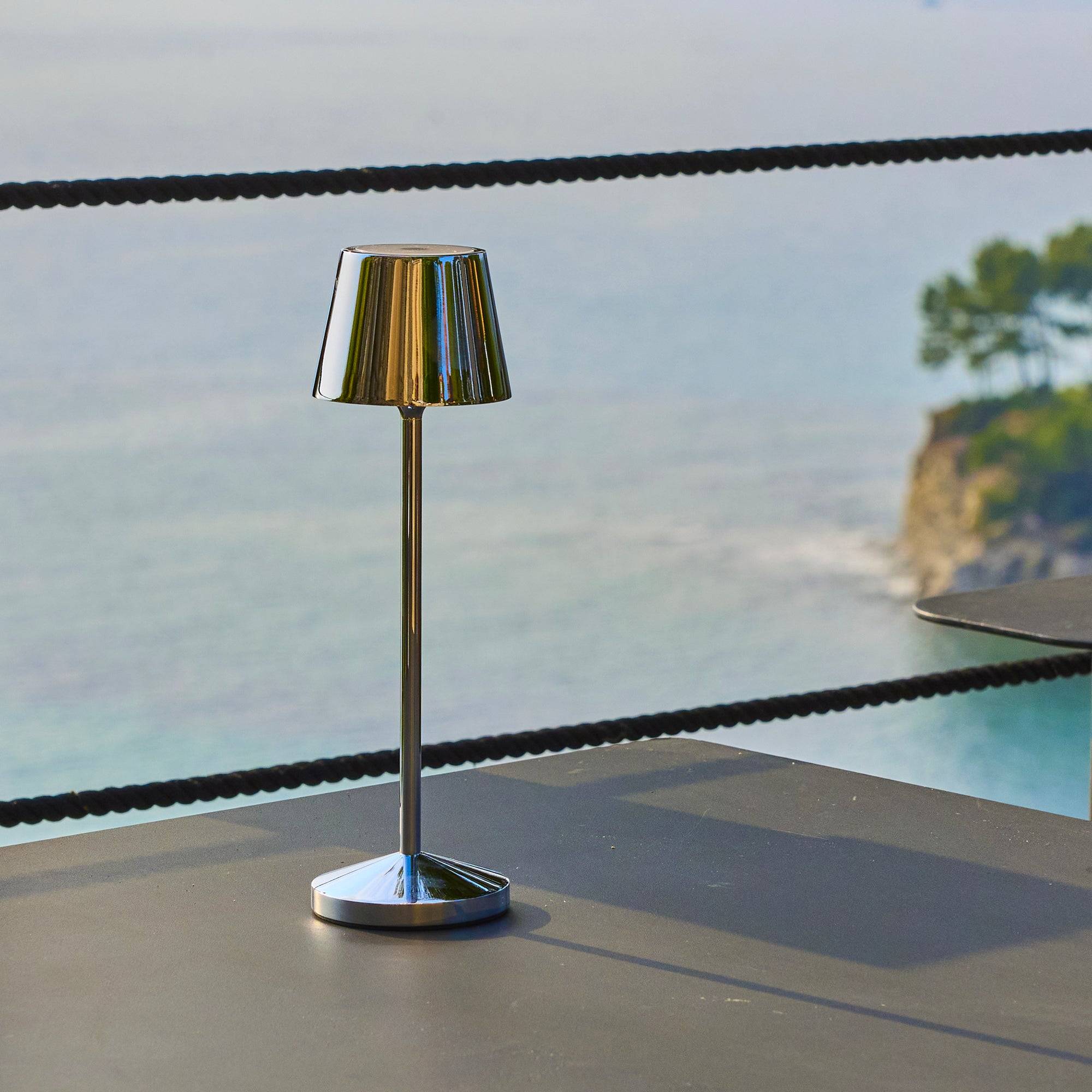 Lumisky - Lampe de table sans fil EMILY Argent H25cm - Image 2