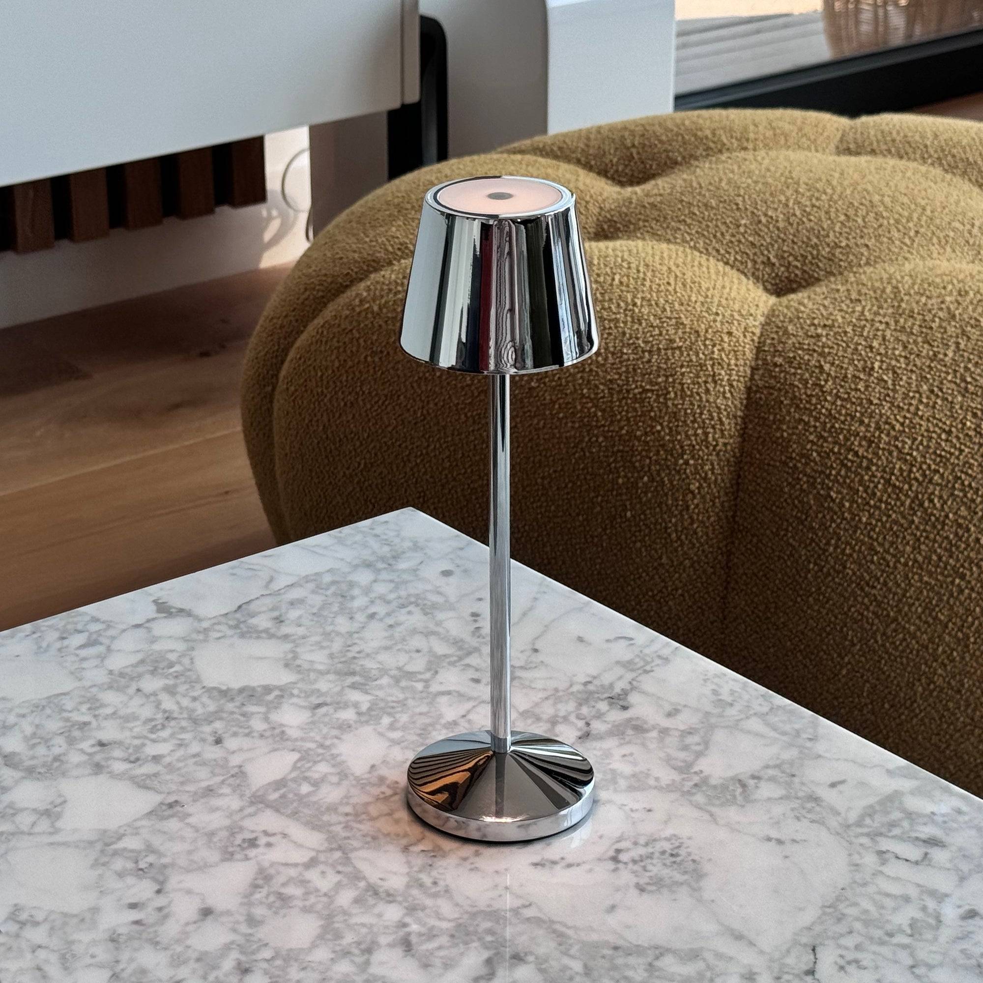 Lumisky - Lampe de table sans fil EMILY Argent H25cm - Image 7