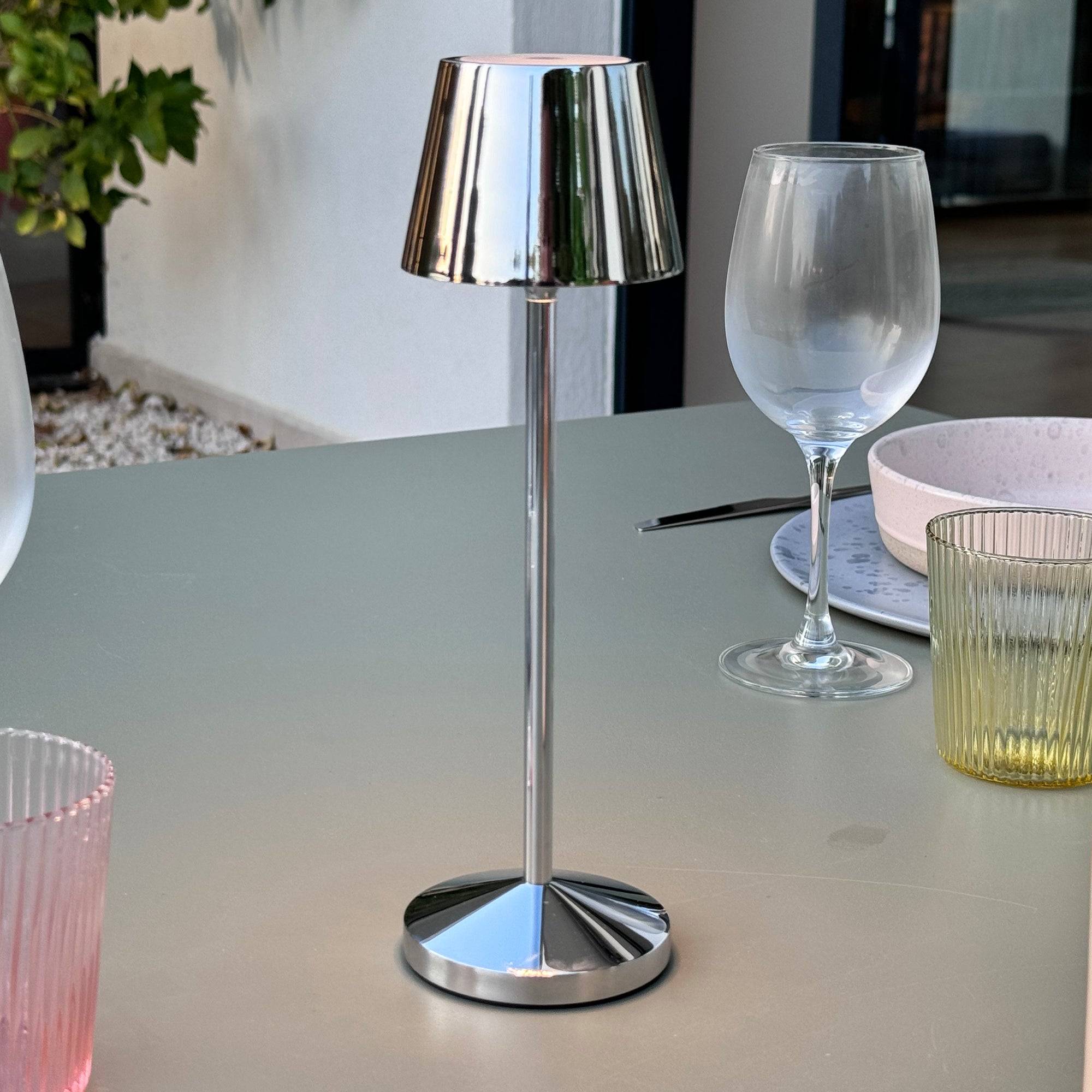 Lumisky - Lampe de table sans fil EMILY Argent H25cm - Image 6