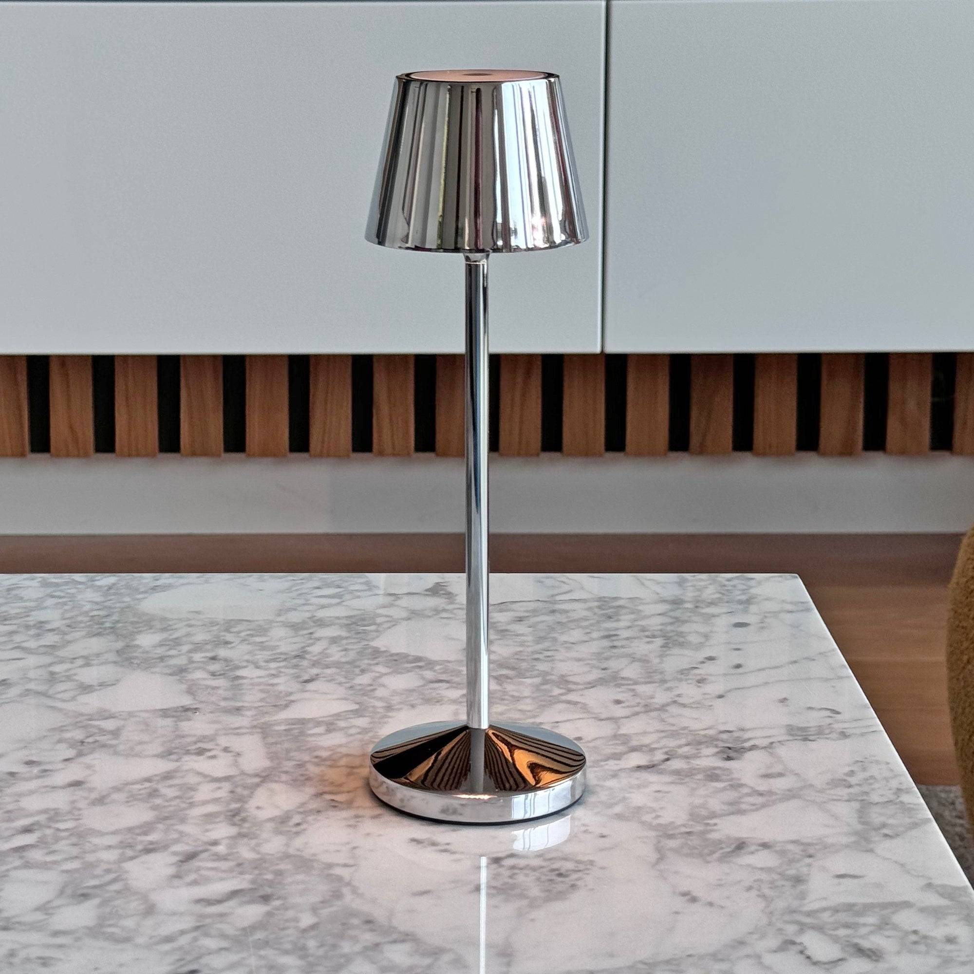 Lumisky - Lampe de table sans fil EMILY Argent H25cm - Image 10