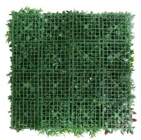 Mur végétal feuillage artificiel Oxygène 1m x 1m, Long 11 m - Image 2
