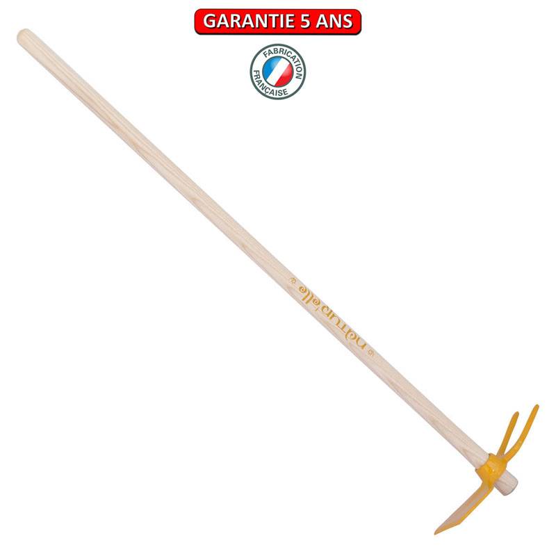 Outils Perrin - Serfouette panne & fourche forgée manche 100cm - Miel Outils Perrin