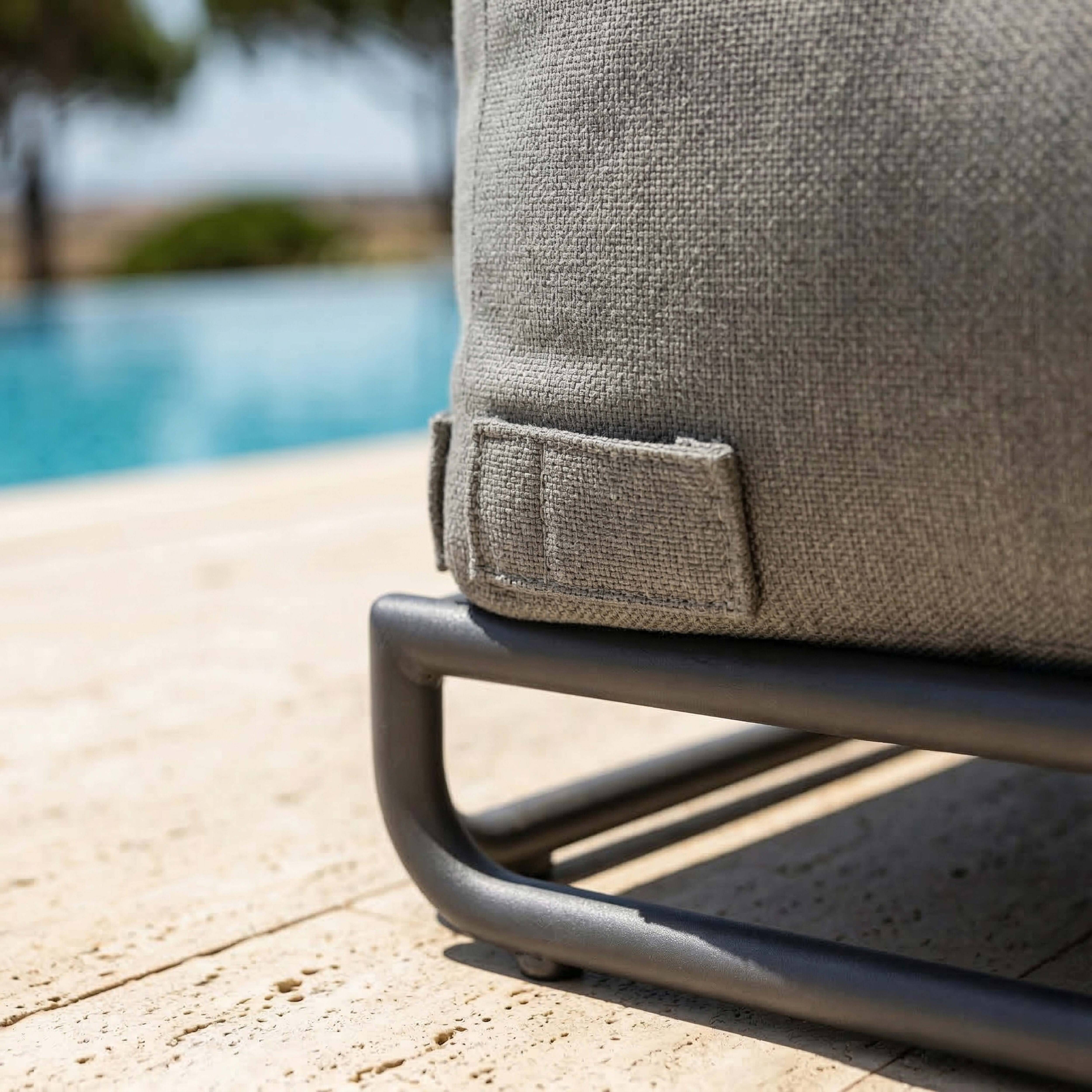 Oviala - Structure pour fauteuil d'angle de salon de jardin modulable gris Mixi - Oviala - Image 6